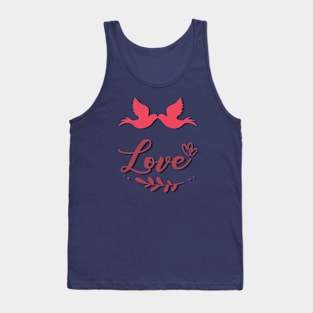 Love.A kiss between two birds Tank Top